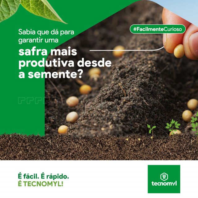 Vittarium, parte da linha Vittalize, é um fisioativador poderoso composto por extrato de algas, ácidos fúlvicos, nitrogênio e zinco. Esse tratamento ajuda a reduzir as perdas e aumentar a produtividade, promovendo um crescimento saudável e uniforme desde o início.

🌱 Benefícios do Vittarium:
Crescimento robusto: auxilia no desenvolvimento da planta e na formação de estruturas vegetativas e reprodutivas, resultando em maior produtividade.
Resiliência: estimula o metabolismo da planta para tolerância a estresses, como variações climáticas.
Eficiência fotossintética: aumenta a taxa de fotossíntese, contribuindo para um desenvolvimento mais rápido e eficiente.
Melhor nutrição: facilita o transporte de nutrientes, garantindo que a planta receba exatamente o que precisa, quando precisa.
#Vittarium #LinhaVittalize #TratamentoDeSementes #Soja2024 #Tecnomyl #TecnomylBrasil #AgroInovação #Produtividade
⚠ ATENÇÃO: Uso agrícola. Venda sob receituário. Consulte um agrônomo. Informe-se sobre e realize manejo integrado de pragas/doenças. Descarte as embalagens e restos de produtos. Restrição de uso, consulte a bula.